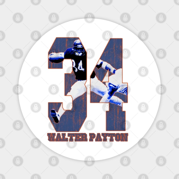 Walter Payton Chicago Game Magnet by Buya_Hamkac